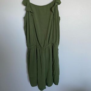 Army Green Old Navy Romper with Pockets